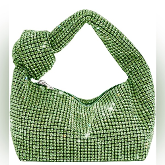 Bling rhinestone knotted handbag - Picture 2 of 5